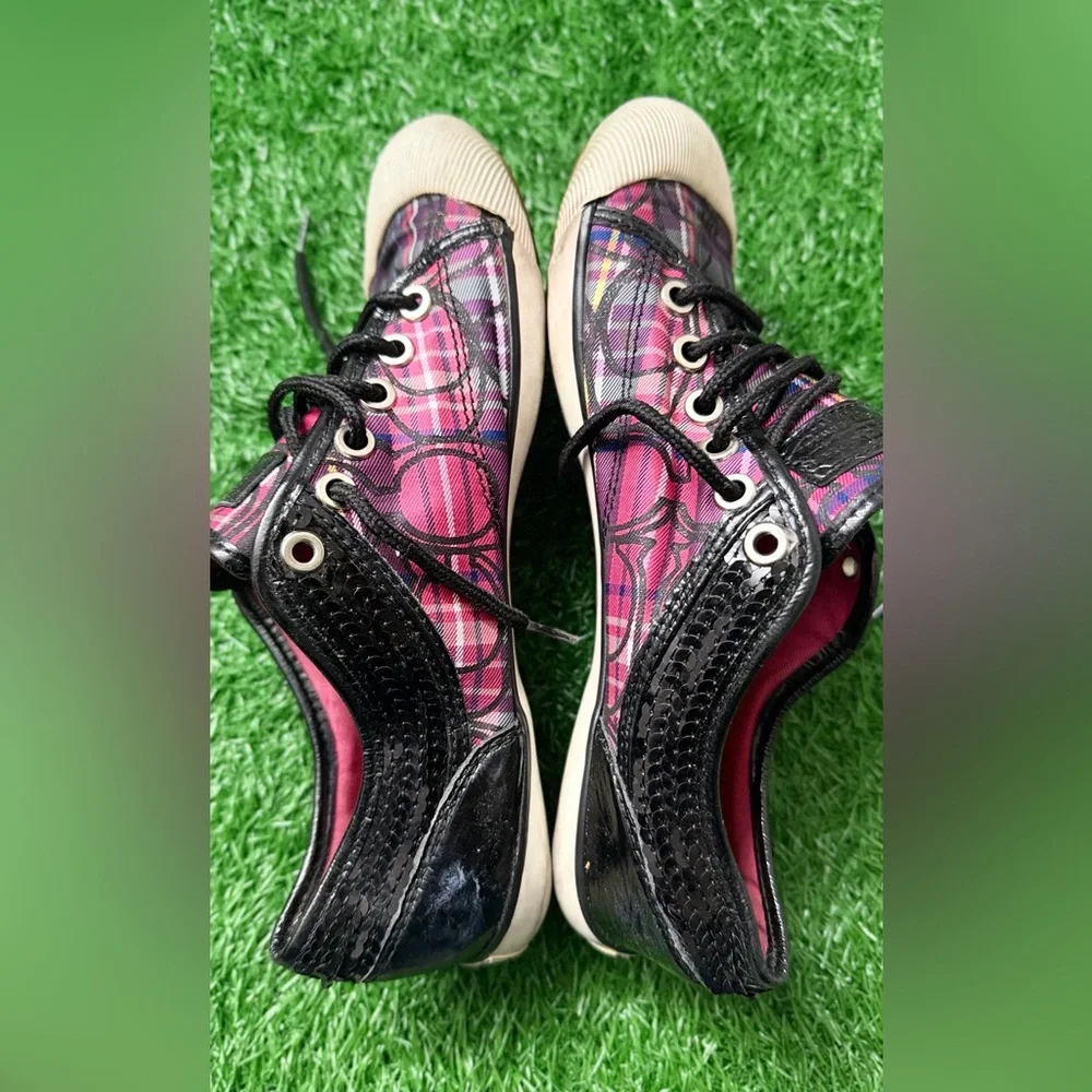 Coach Stylish Pink and Black Women's Sneakers Size 7.5B‎